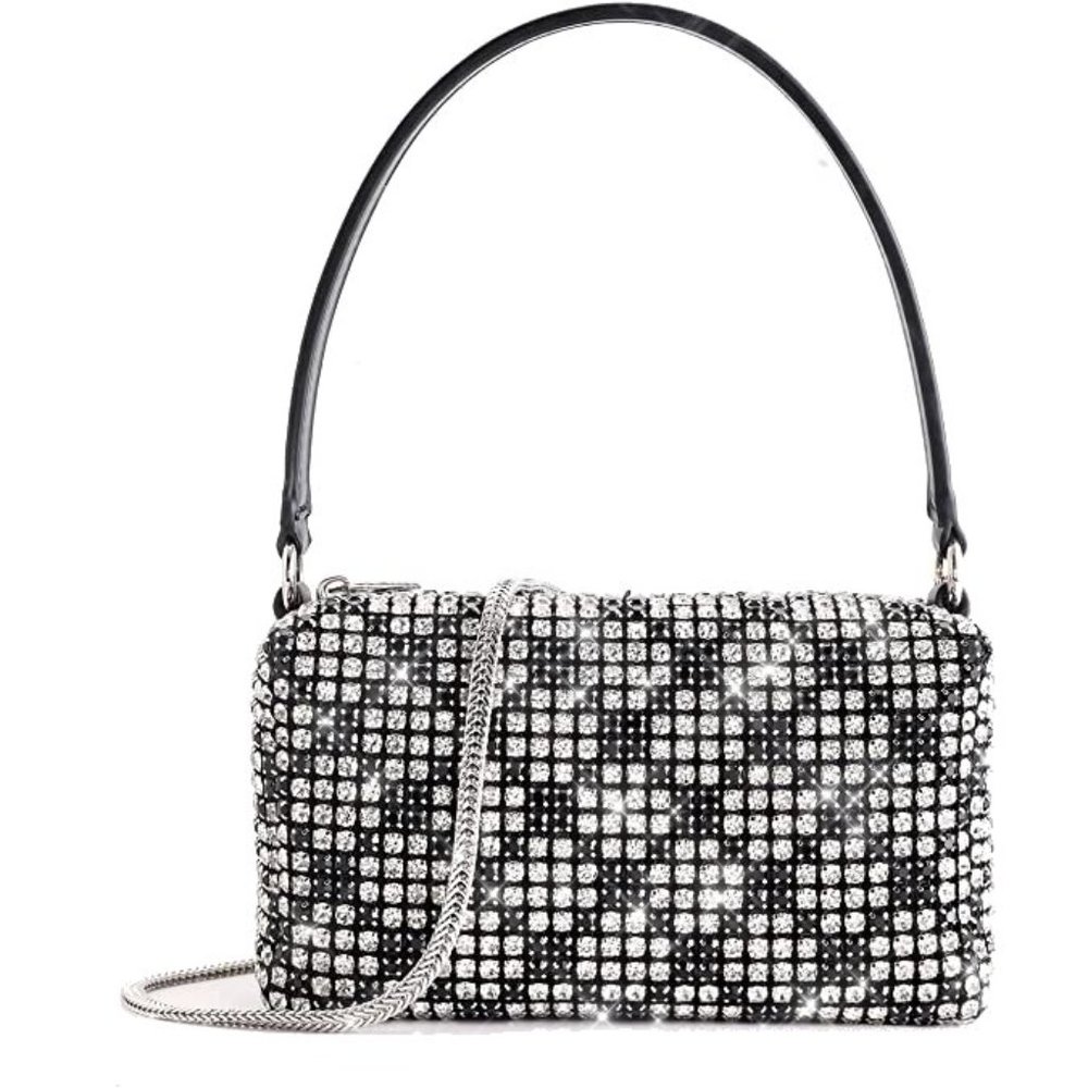 NEW Sparkling Bling Swarovski Crystal Rhinestone Bag Clutch Purse +FREE … - Picture 6 of 17